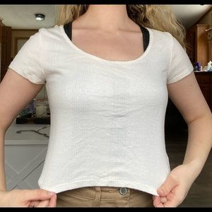 White crop top